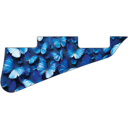 Blue Morpho Butterflies Les Paul Standard Guitar Pickguard **PRINTING ONLY**